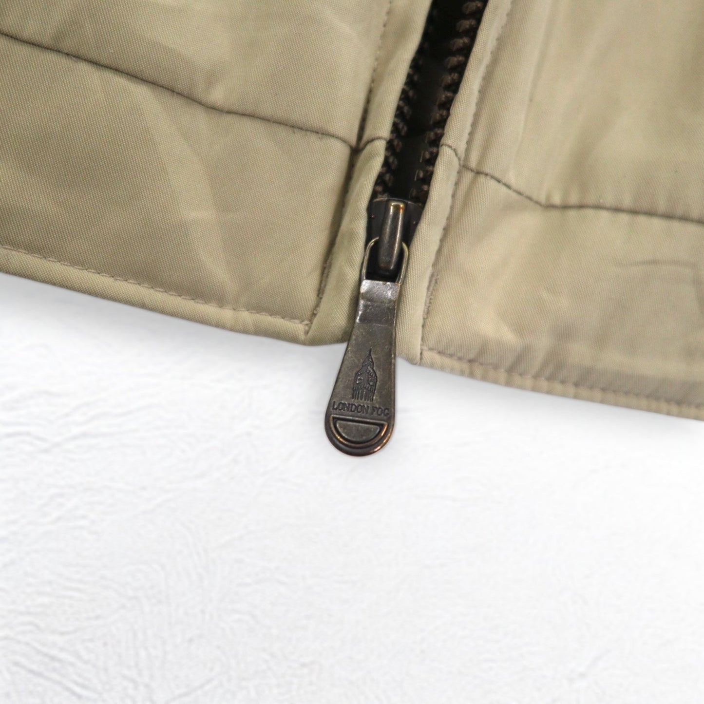 LONDON FOG ピーチスキン スウィングトップ ハリントンジャケット XL ベージュ 撥水