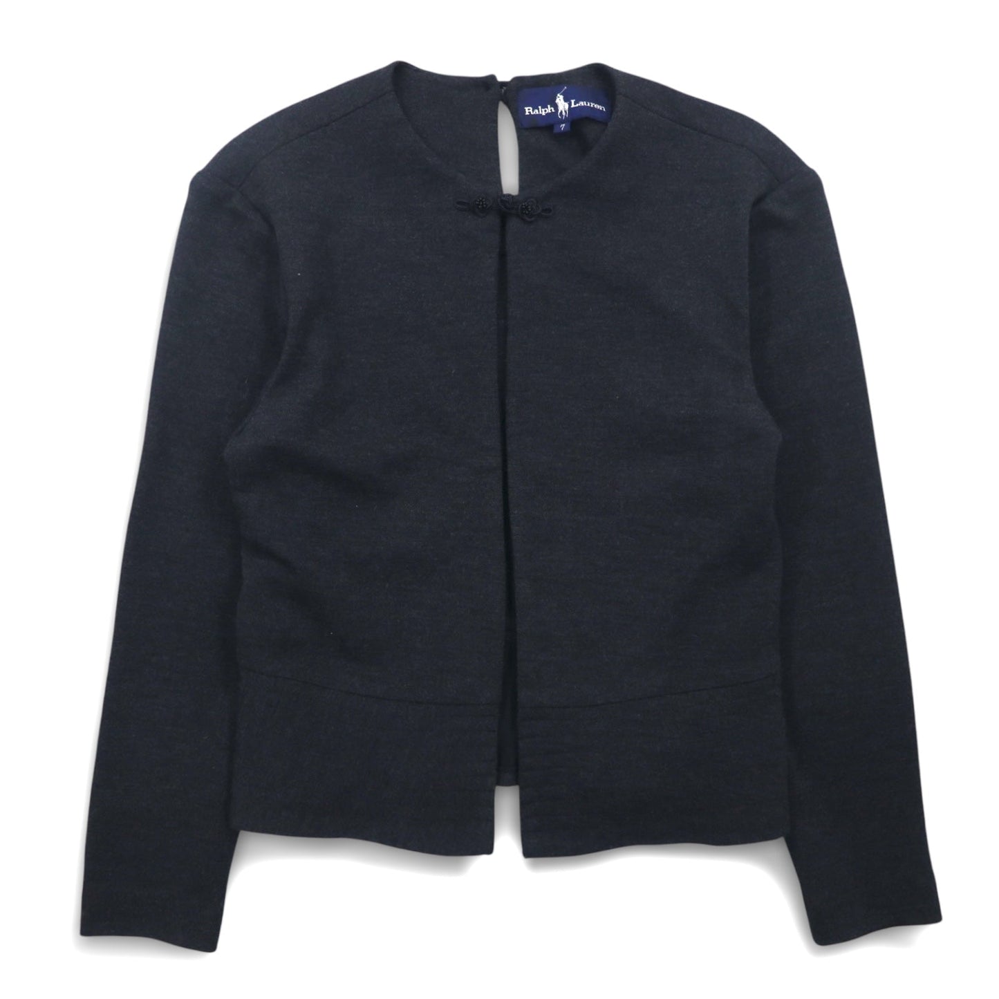 Ralph Lauren 90年代 チャイナボタン ボレロ ジャケット カーディガン S グレー ウール