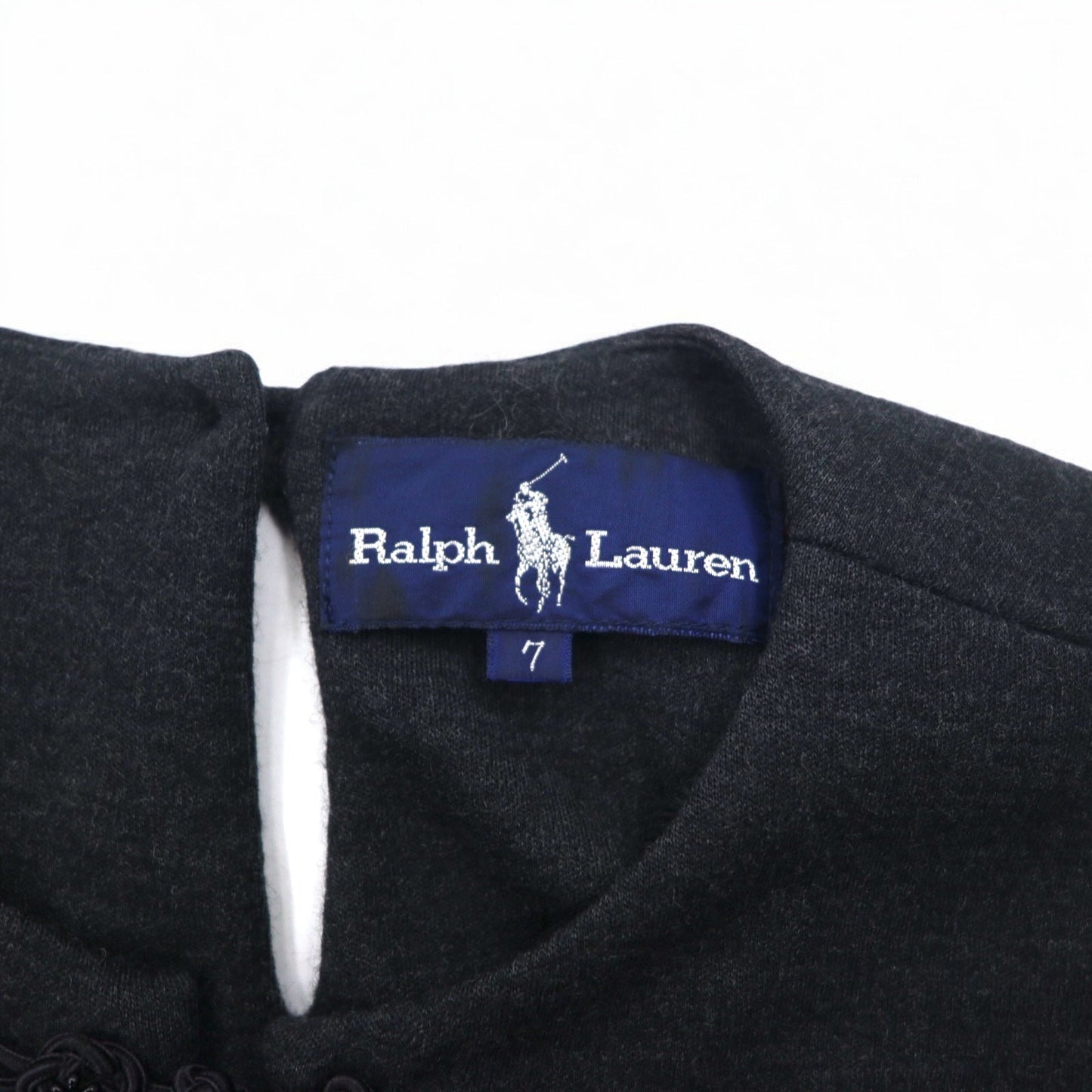 Ralph Lauren 90年代 チャイナボタン ボレロ ジャケット カーディガン S グレー ウール
