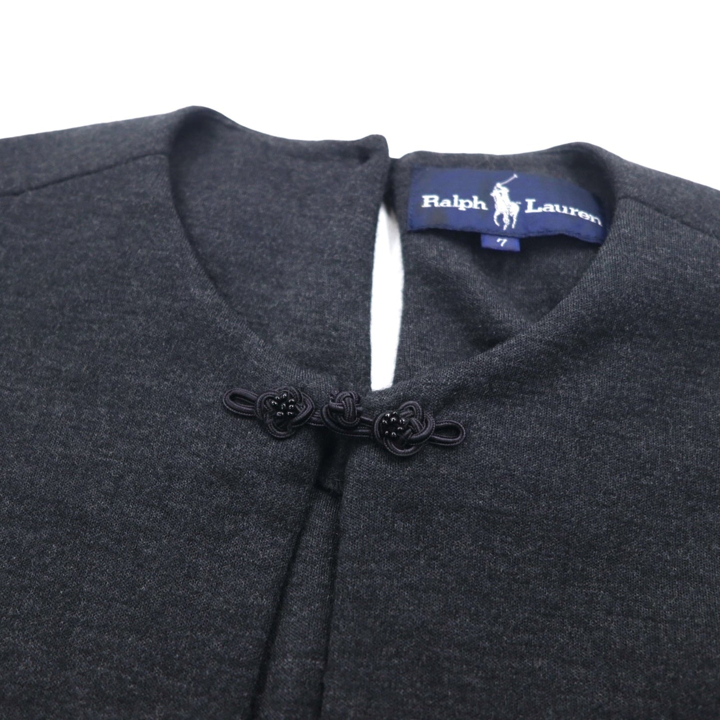Ralph Lauren 90年代 チャイナボタン ボレロ ジャケット カーディガン S グレー ウール