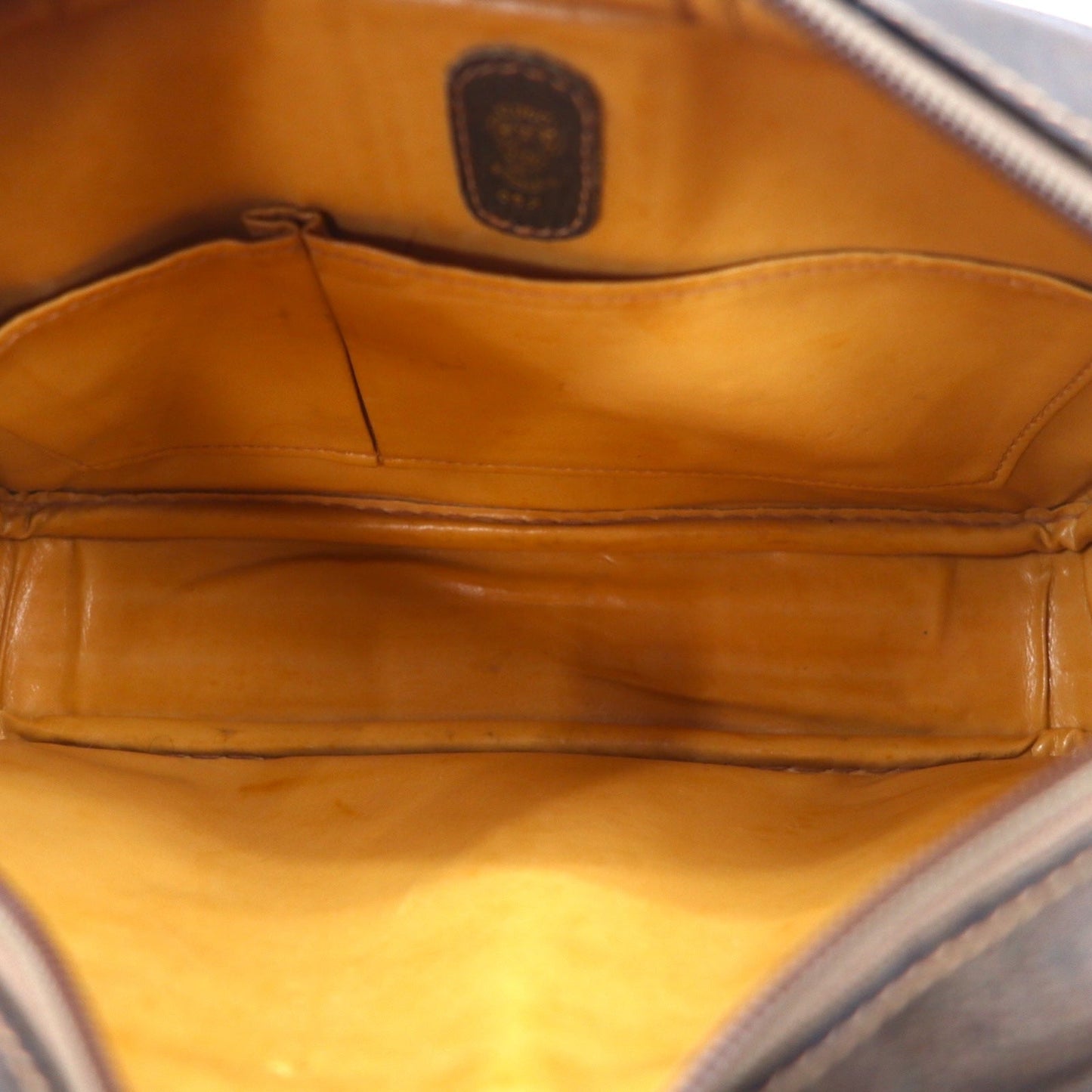 GUCCI オールドグッチ シェリーライン ショルダーバッグ ブラウン レザー