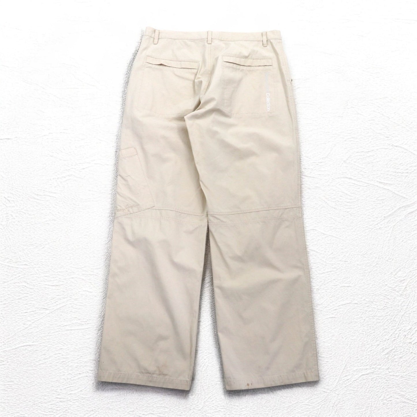 Sean John 00年代 バギー ワイド リップストップ ペインターパンツ L ベージュ コットン