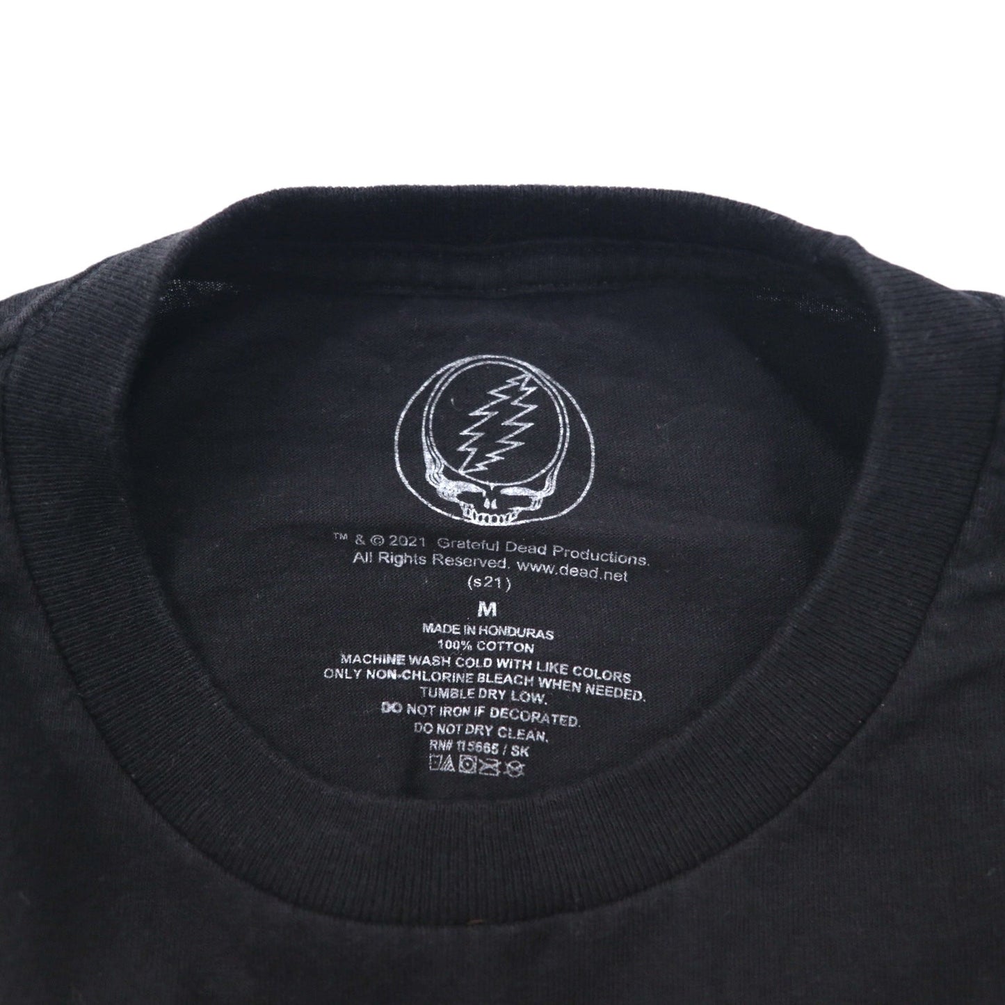 GRATEFUL DEAD グレイトフル デッド バンド Tシャツ M ブラック コットン ダンシングベア