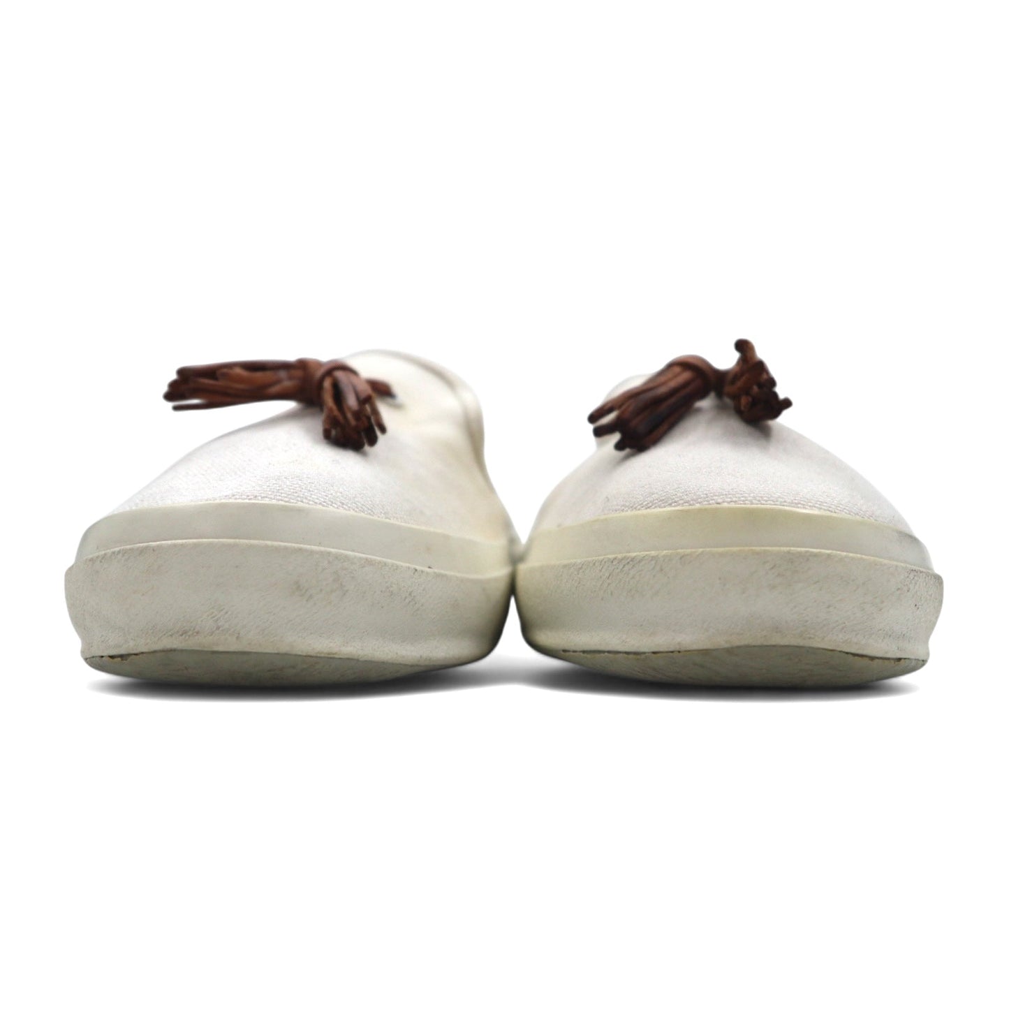 Hender Scheme パラレルピーク タッセル PARALLEL PEAK with tassels スリッポン ミュール 27cm ~ 27.5cm キャンバス 8AHR