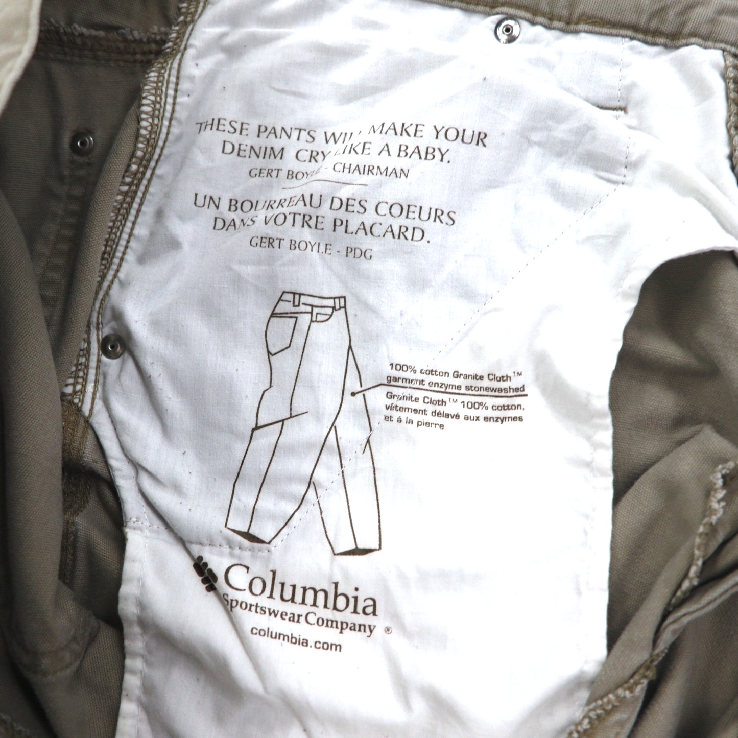 Columbia キャンバス ハイキング カーゴパンツ カーペンターパンツ L ベージュ Canvas Hiking Cargo Pants AM8275