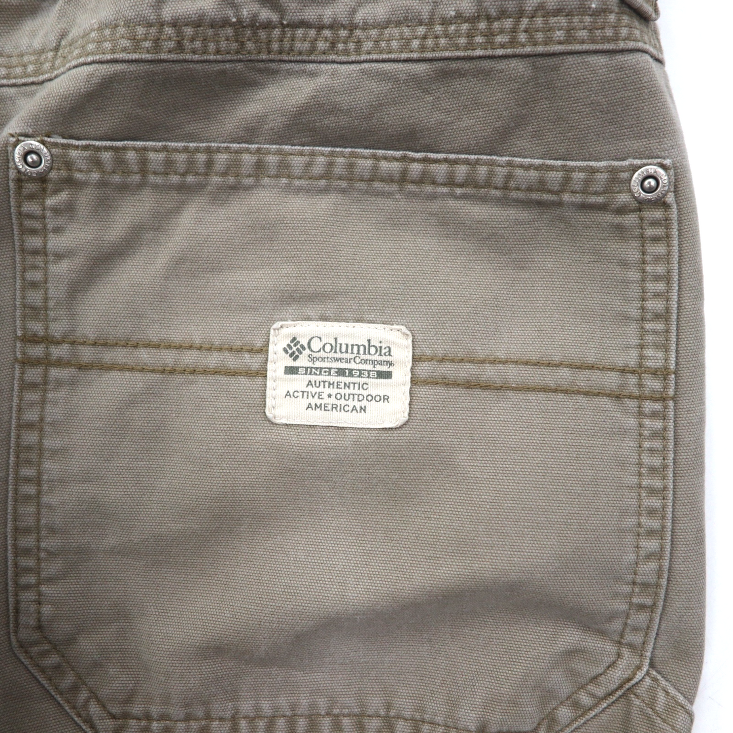 Columbia キャンバス ハイキング カーゴパンツ カーペンターパンツ L ベージュ Canvas Hiking Cargo Pants AM8275