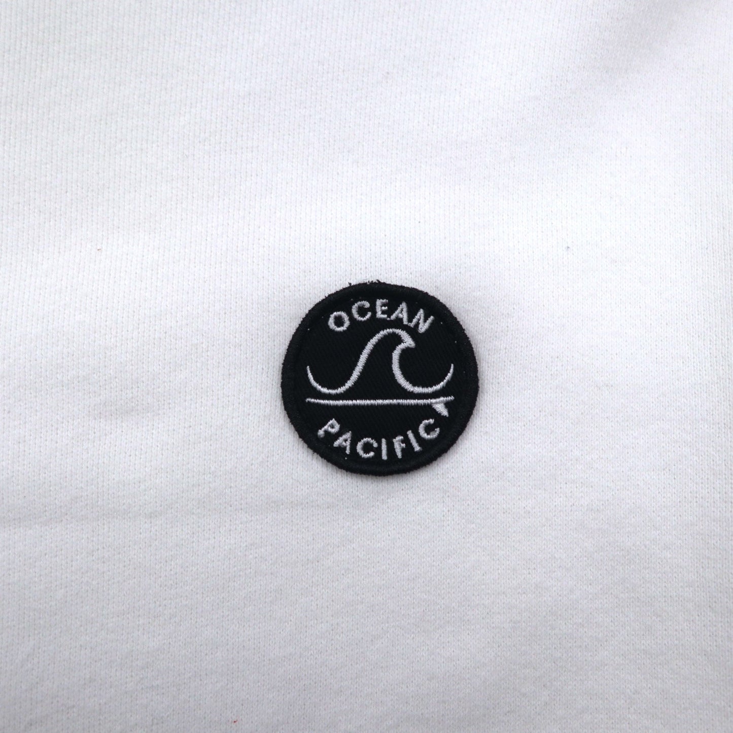 ocean pacific ロングスリーブ Tシャツ M ホワイト コットン 袖プリント