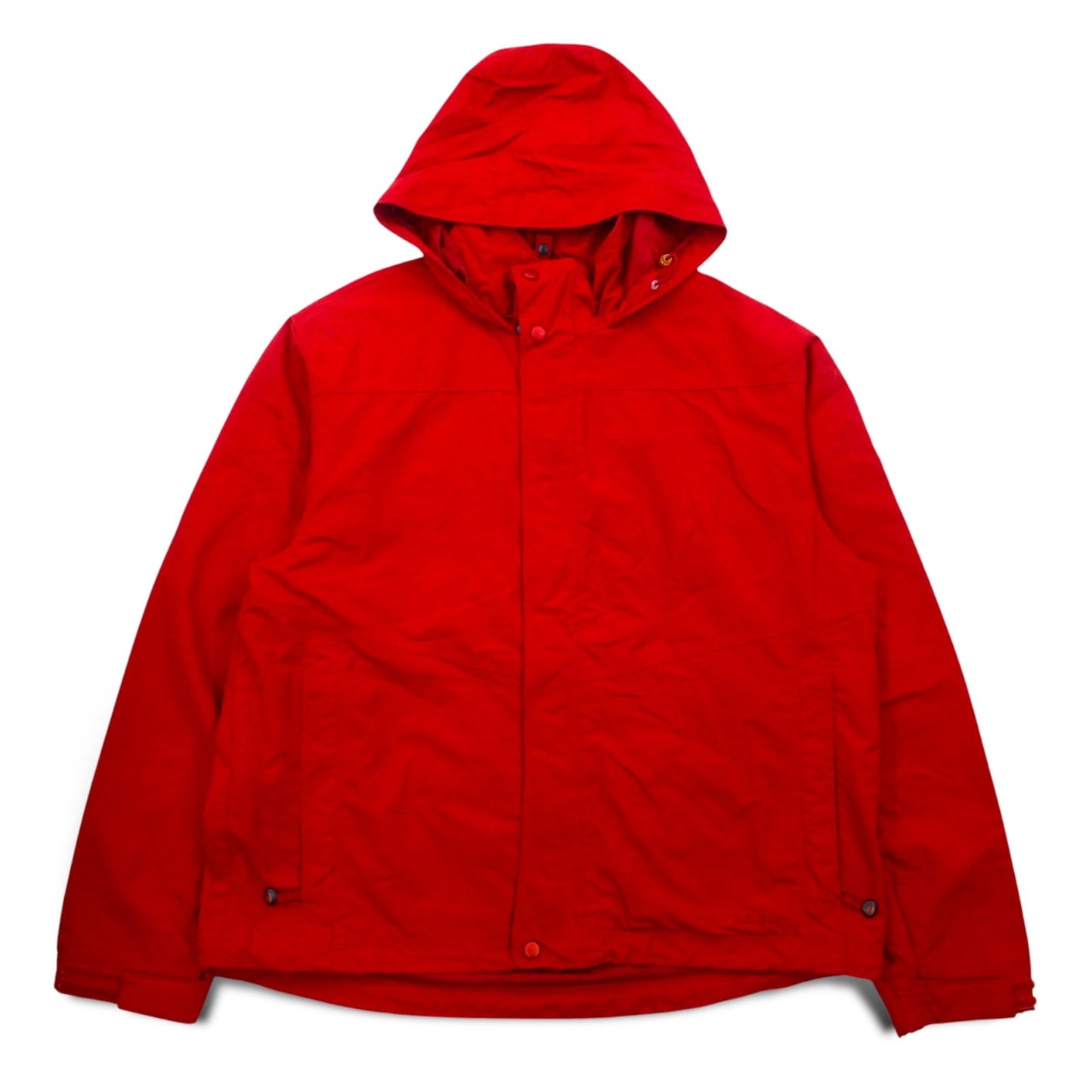 L.L.Bean 00年代 マウンテンパーカー L レッド ナイロン ジップインジップ搭載 山タグ BCY9