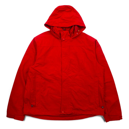 L.L.Bean 00年代 マウンテンパーカー L レッド ナイロン ジップインジップ搭載 山タグ BCY9