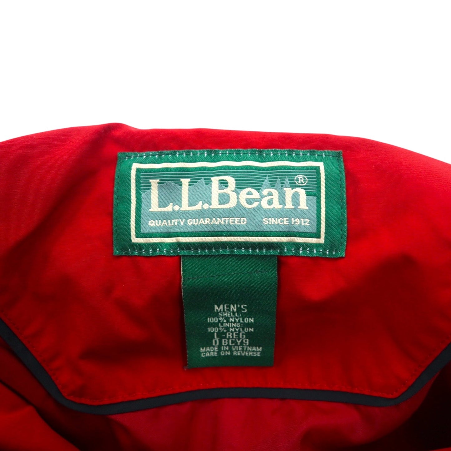 L.L.Bean 00年代 マウンテンパーカー L レッド ナイロン ジップインジップ搭載 山タグ BCY9