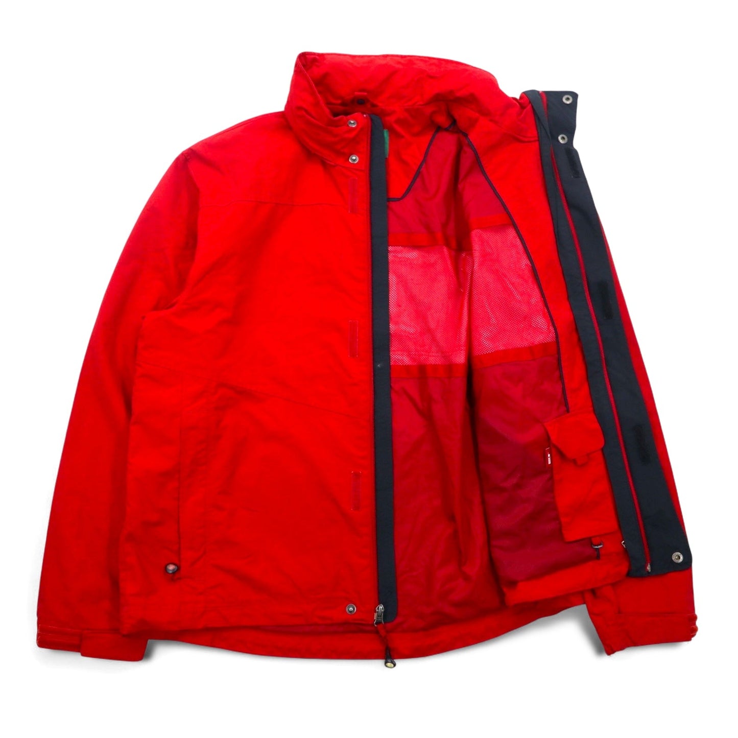 L.L.Bean 00年代 マウンテンパーカー L レッド ナイロン ジップインジップ搭載 山タグ BCY9