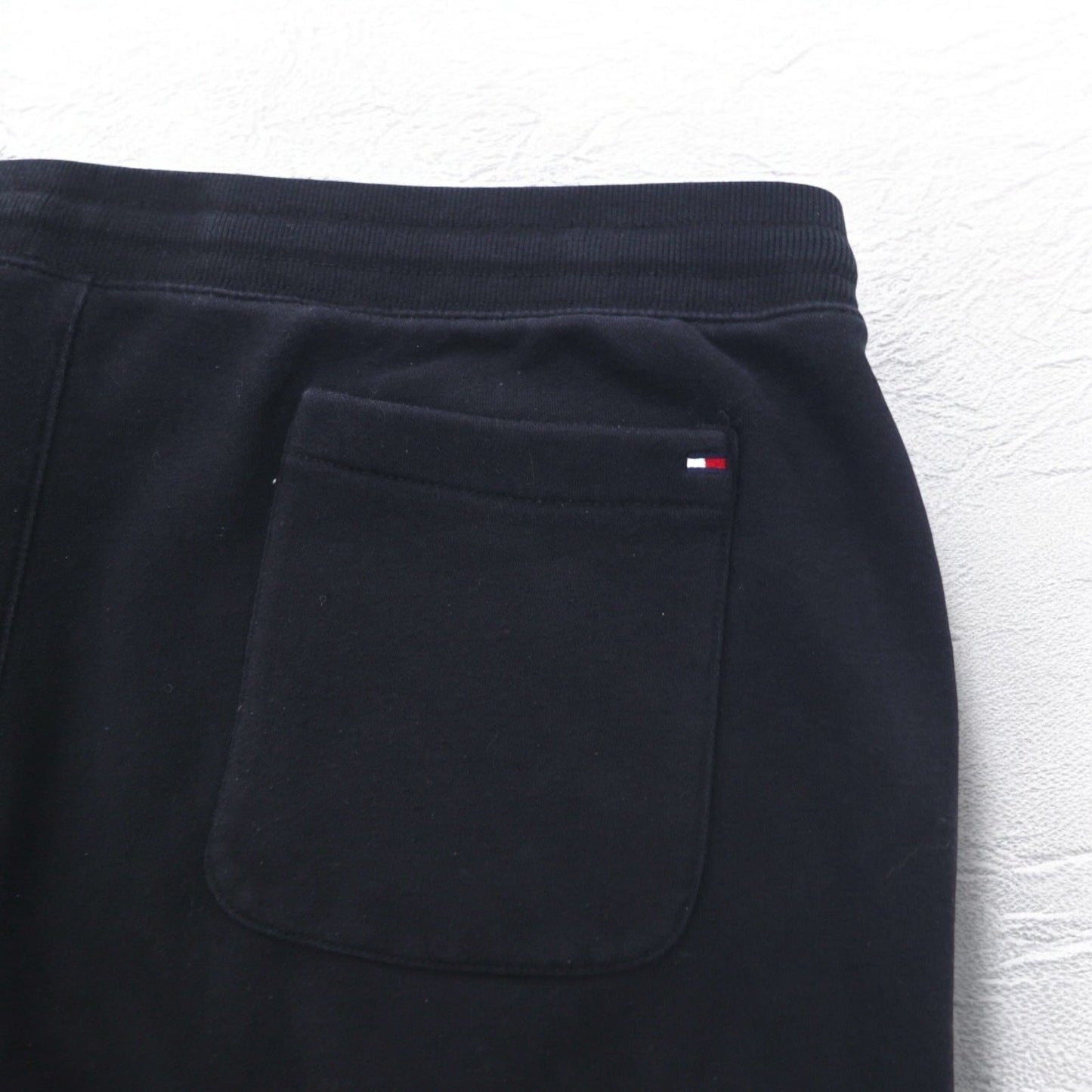 TOMMY HILFIGER ワイド スウェットパンツ XL ブラック コットン