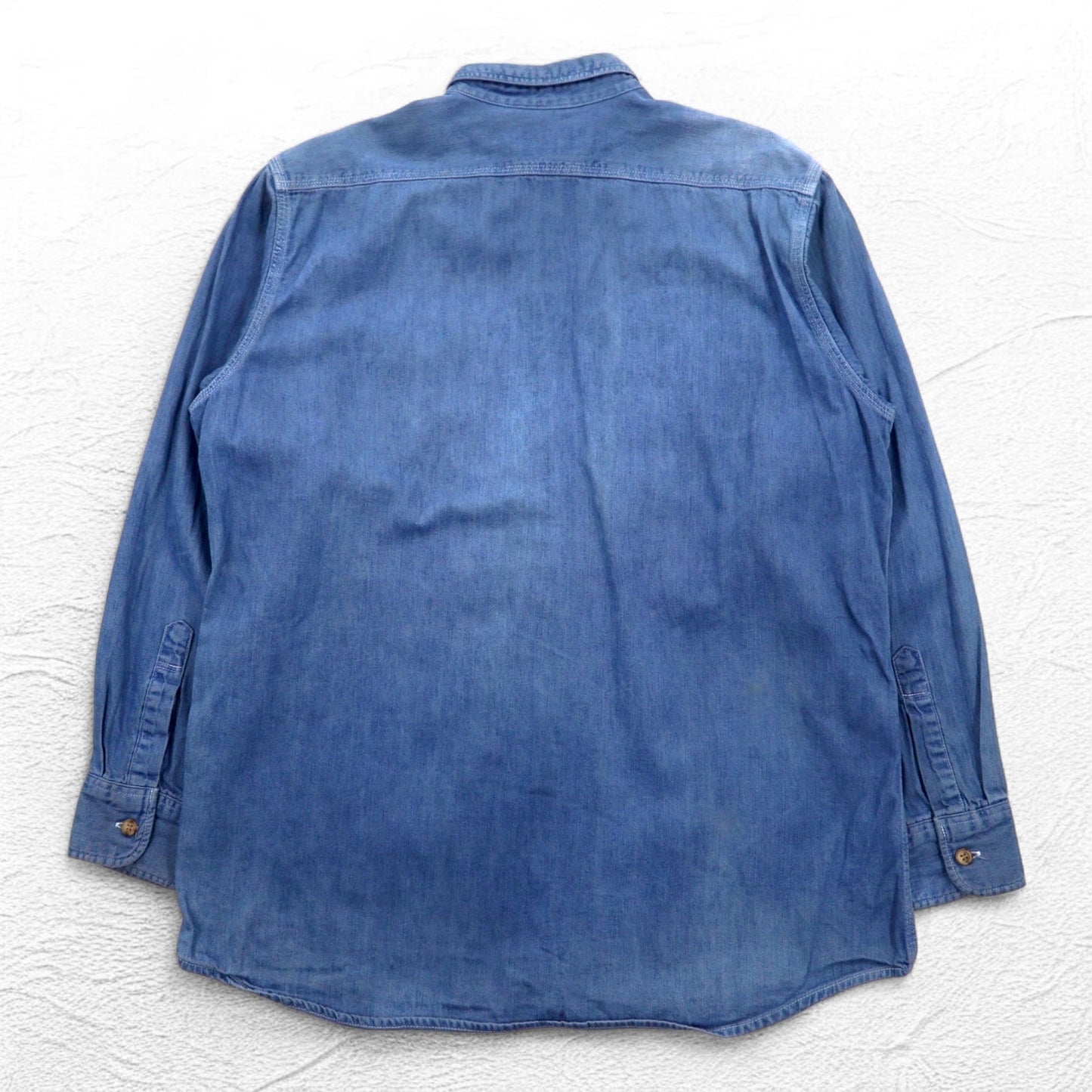 Levi's 90年代 デニム ワークシャツ L インディゴ ブルー コットン 胸ポケット 日本製