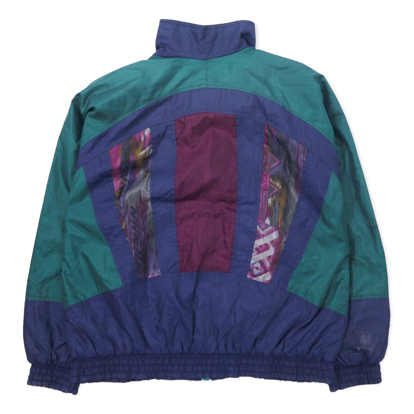 NEW YORK CLASSICS 90年代 ナイロンジャケット S ネイビー カラーブロック