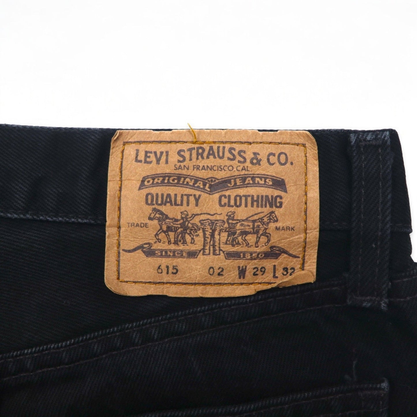 Levi's ユーロリーバイス 615 ブラック デニムパンツ M ジッパーフライ 615-0285