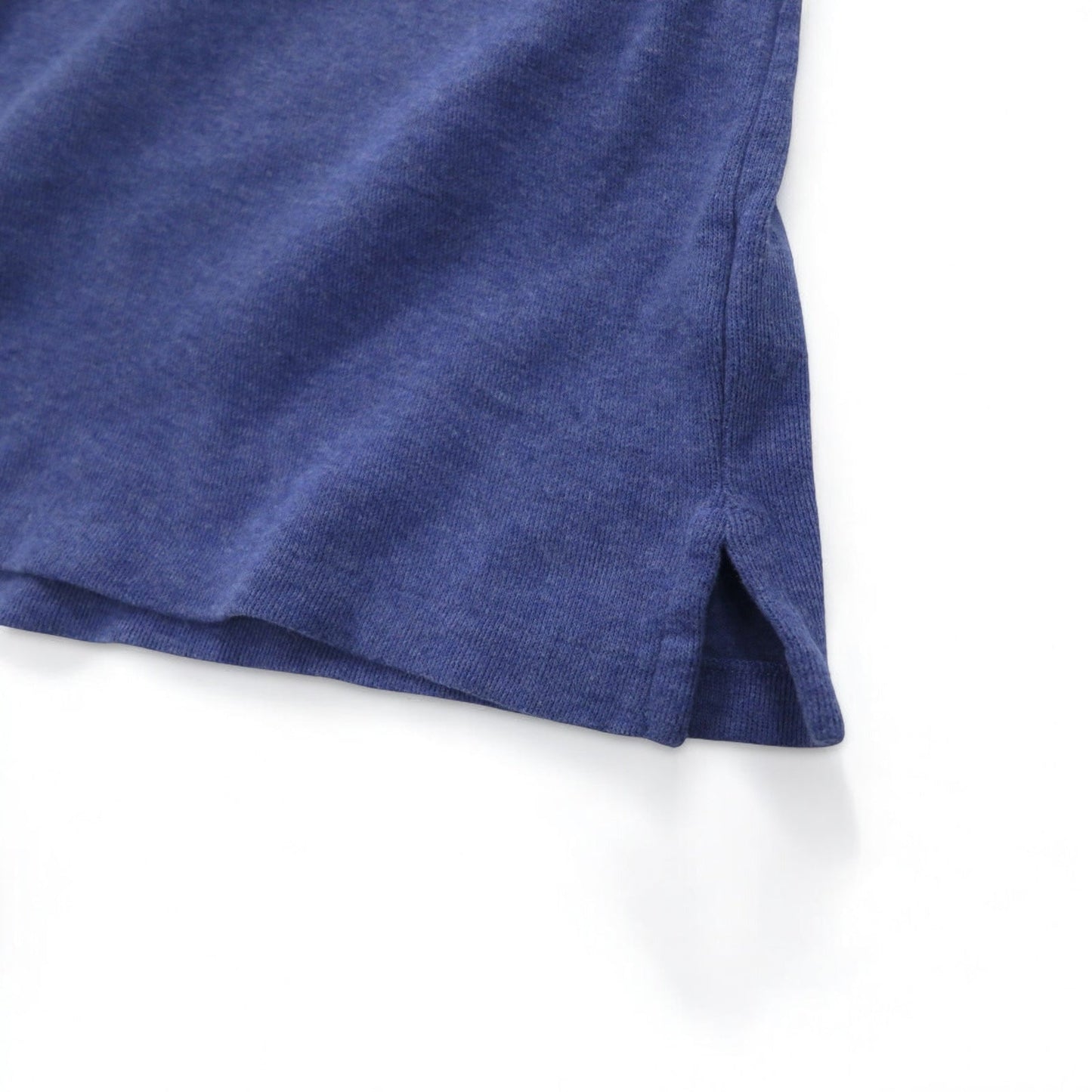 POLO RALPH LAUREN ハーフジップ スウェット 2XL ブルー ESTATE RIB スモールポニー刺繍