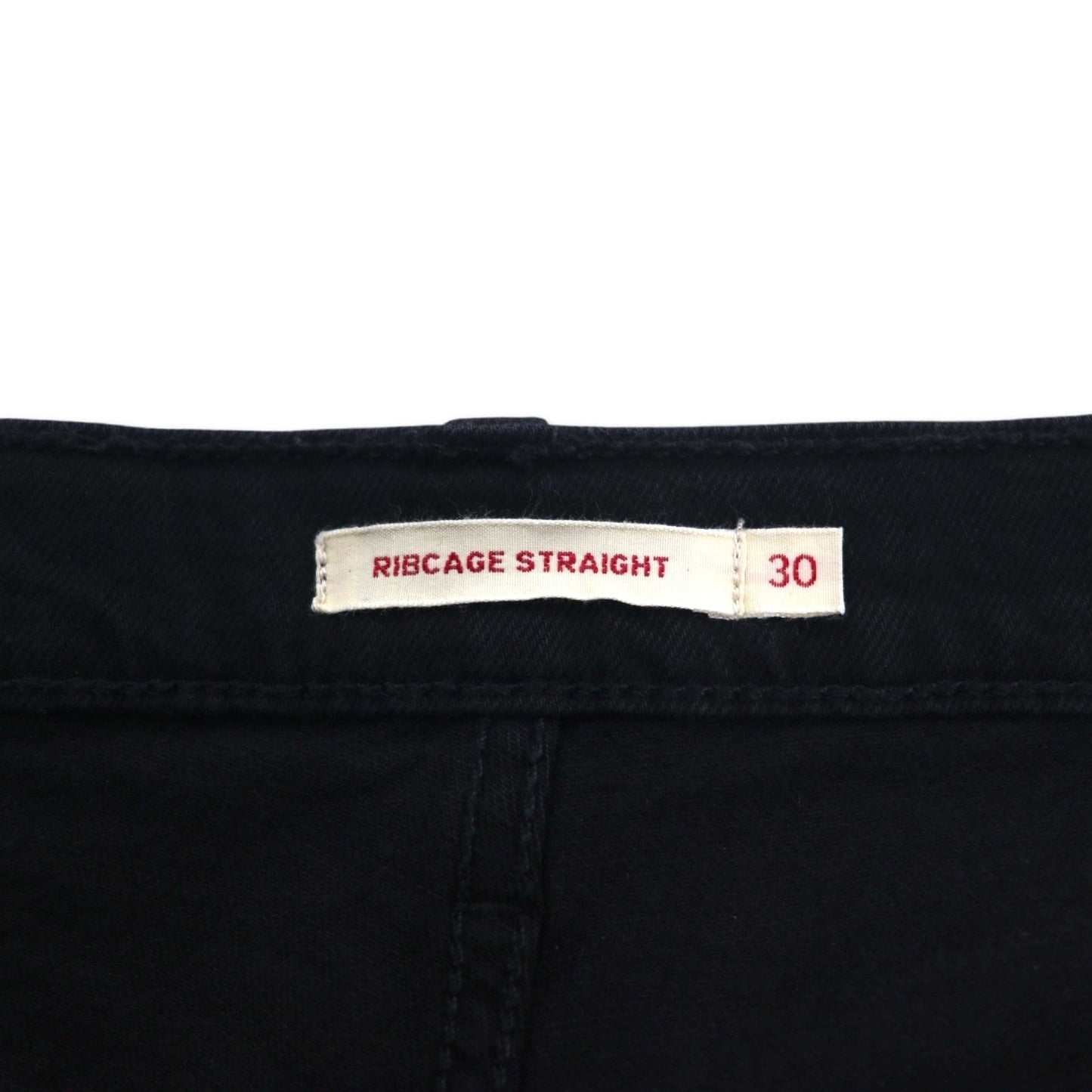 LEVI'S PREMIUM トルコ製 ハイウエスト アンクル デニムパンツ 30 ブラック コットン ビッグE RIBCAGE STRAIGHT ANKLE BLACK HEART 72693-0012