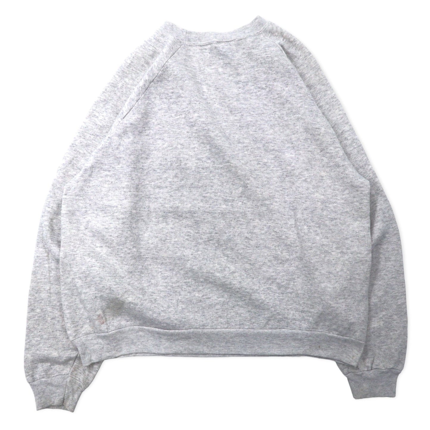 Hanes USA製 90年代 ACTIVEWEAR フットボール プリント スウェット XL グレー コットン IRON WOOD EAGLES