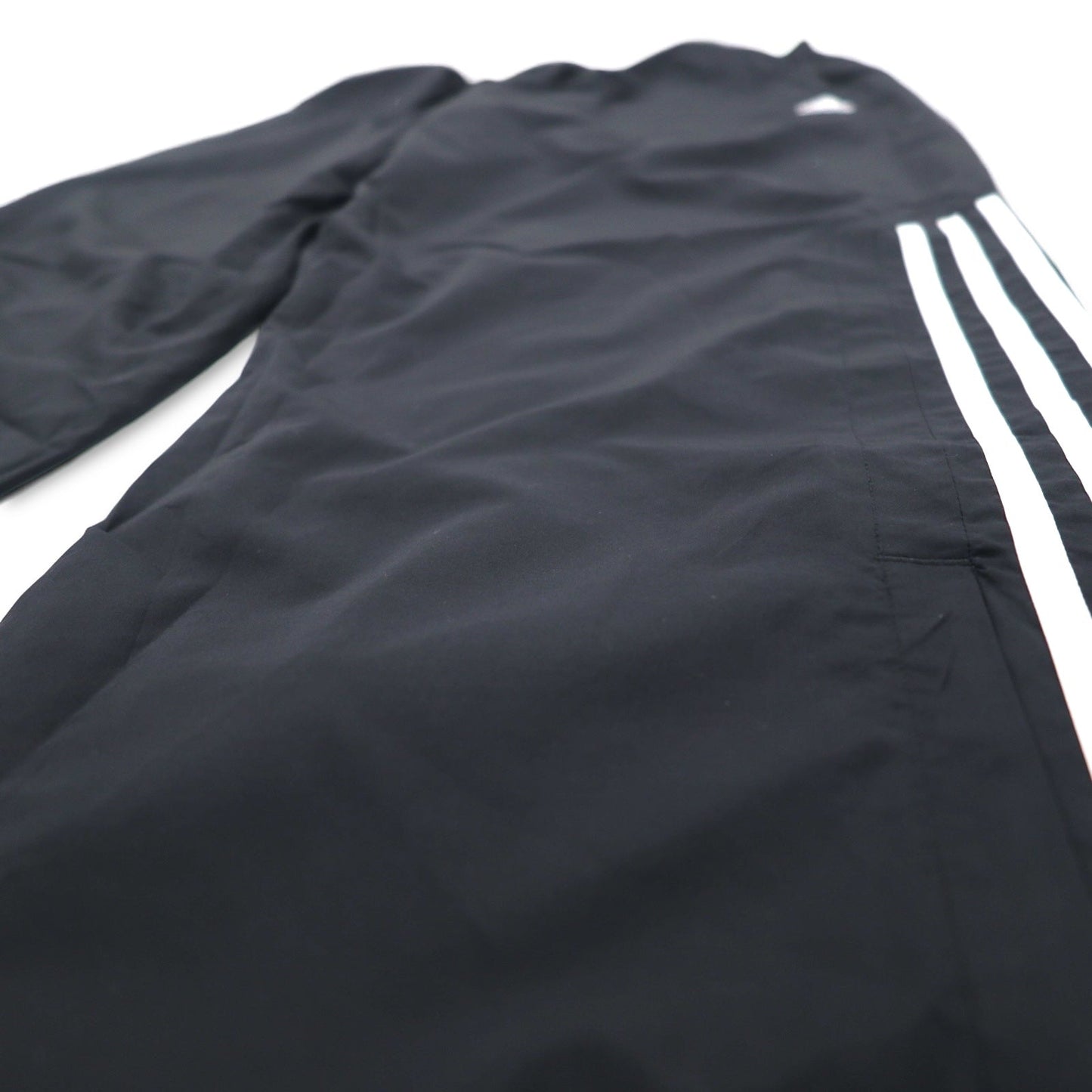adidas 00年代 3ストライプ ナイロン トラックパンツ ジャージ 4XL ブラック