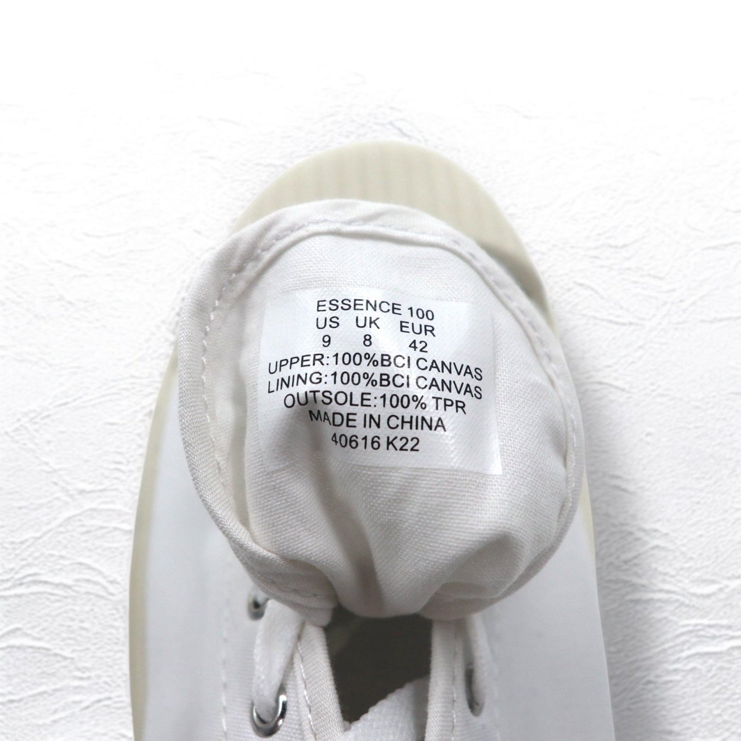 POLO RALPH LAUREN エッセンス Essence 100 キャンバス スニーカー 27cm ホワイト キャップトゥ  スモールポニー刺繍 未使用品