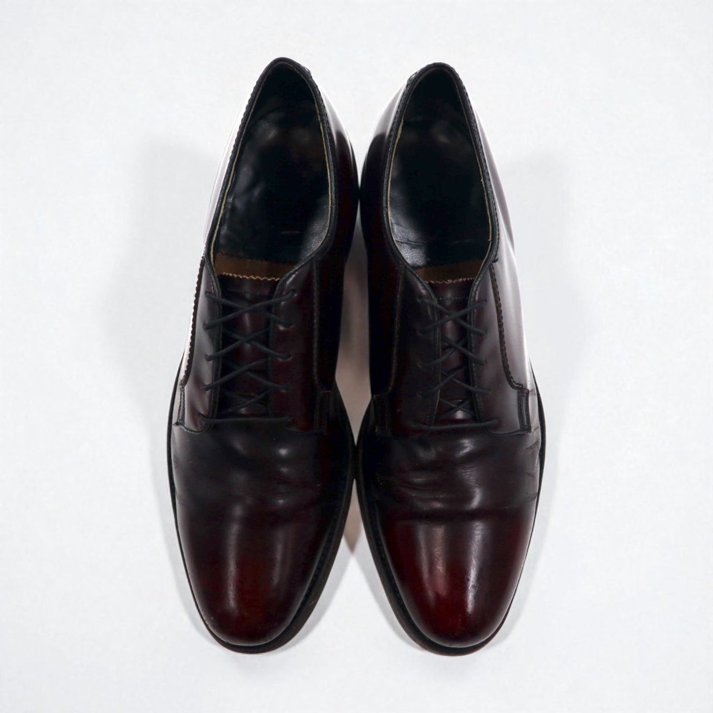 THE FLORSHEIM SHOE 80年代 プレーントゥ ダービー ドレスシューズ 29cm ボルドー レザー 30834