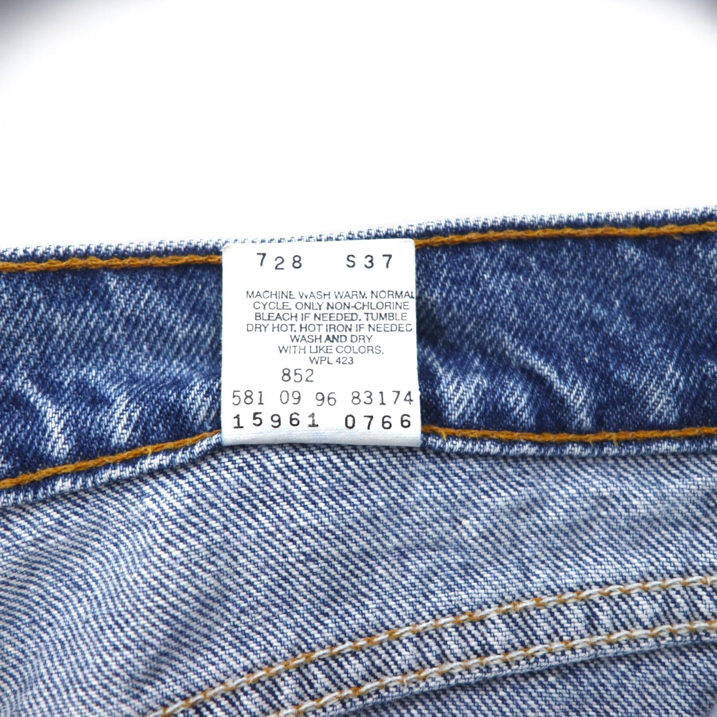 Levi's 90年代 USA製 オレンジタブ ルーズフィット テーパード デニムパンツ L インディゴ ブルー LOOSE FIT STRAIGHT LEG 15961 0766