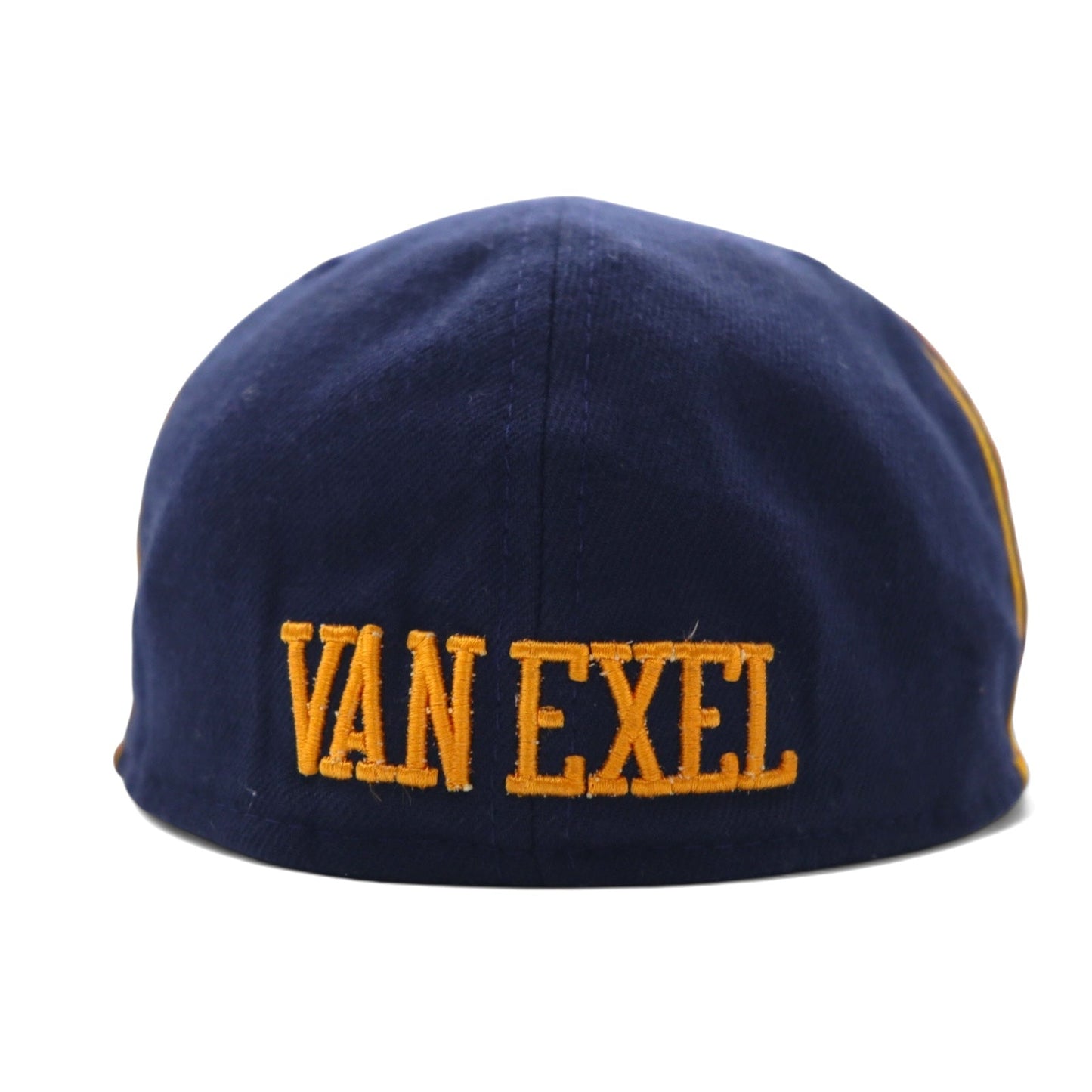 USA製 NEW ERAベースボールキャップ 59.6cm ネイビー オレンジ NBA WARRIORS 37 VAN EXEL