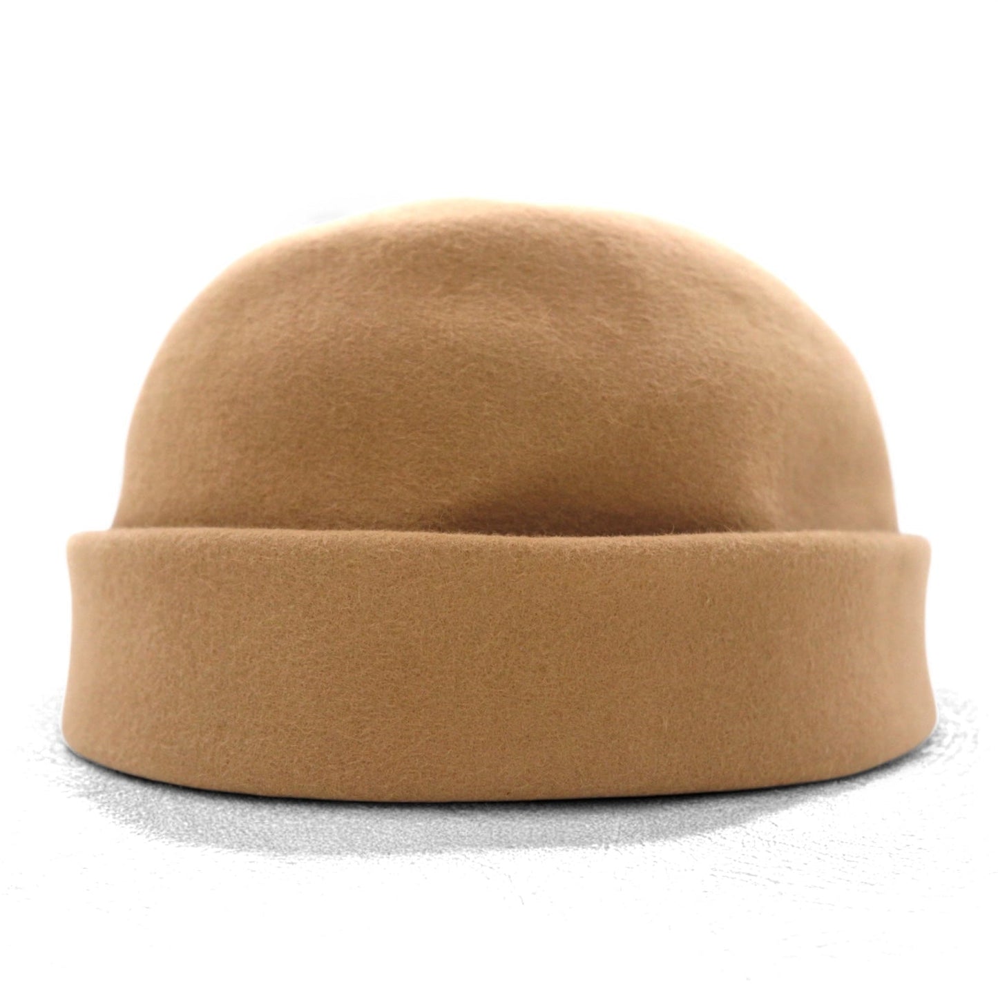 saravah ウール フェルト ロールキャップ ブリムレス ハット 59cm ベージュ 日本製