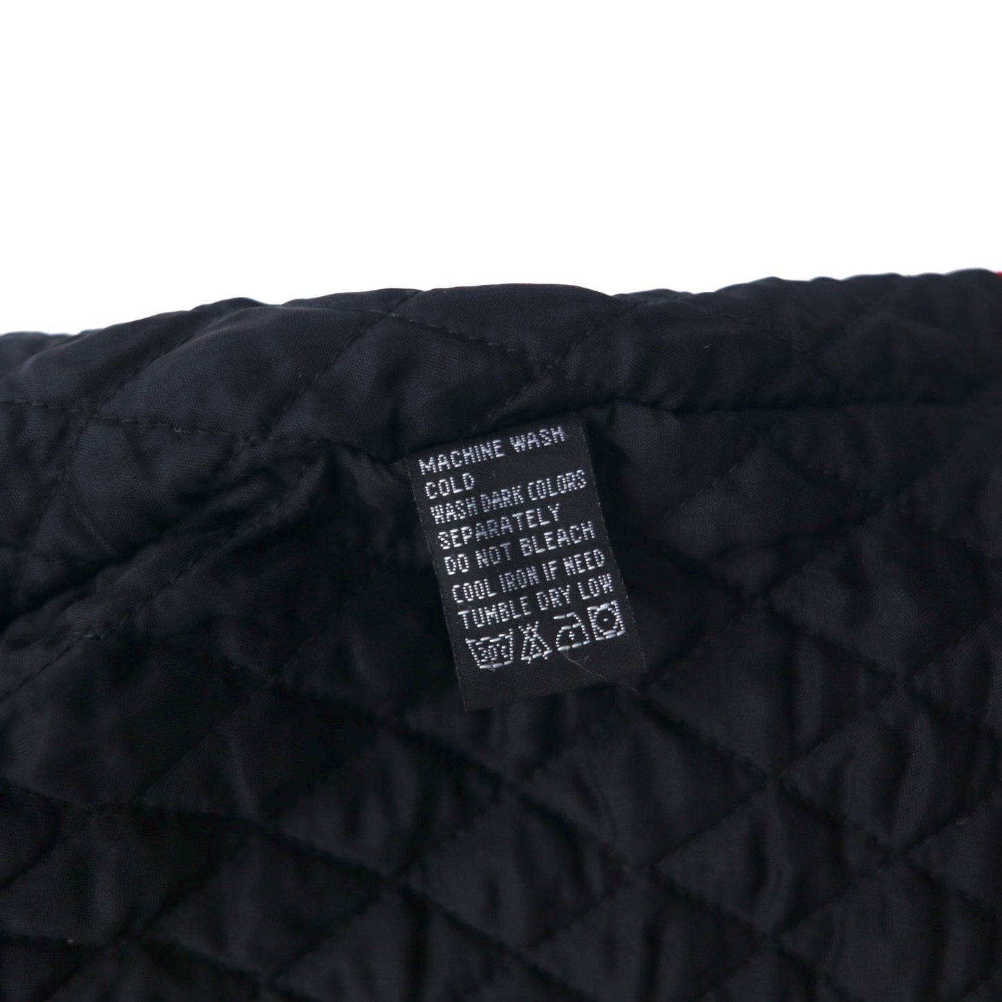 POLO JEANS CO. RALPH LAUREN 90年代 フーデッド ナイロンジャケット S レッド 中綿 キルティングライナー