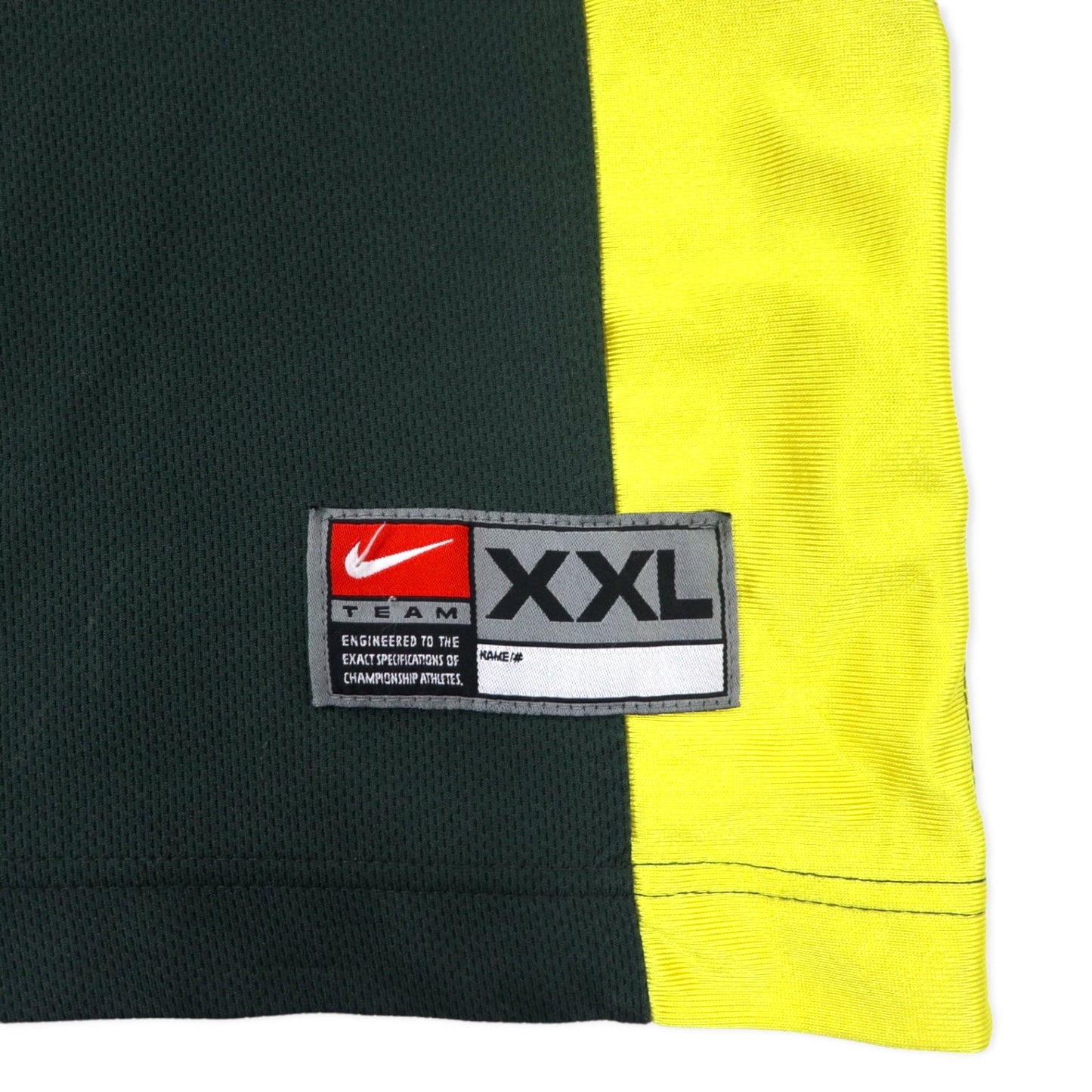 NIKE 90年代 TEAMタグ ハーフジップ トラックジャケット 半袖 XXL グリーン ポリエステル センタースウォッシュ NCAA DUCKS ビッグサイズ