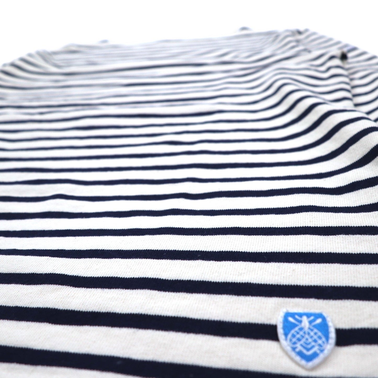 ORCIVAL フランス製 バスクシャツ ボートネック カットソー L ホワイト ボーダー コットン