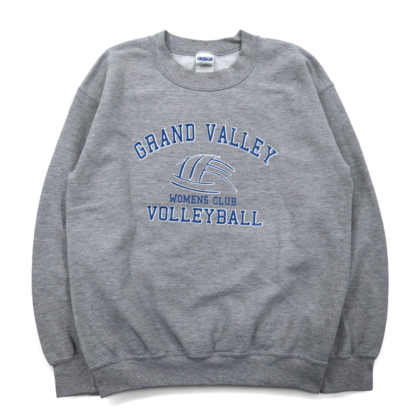 GILDAN クルーネック スウェット S グレー 裏起毛 GRAND VALLEY VOLLEY BALL