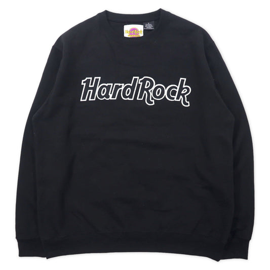 Hard Rock HOTEL & CASINO ロゴスウェット L ブラック コットン 裏起毛 パキ綿 TAMPA