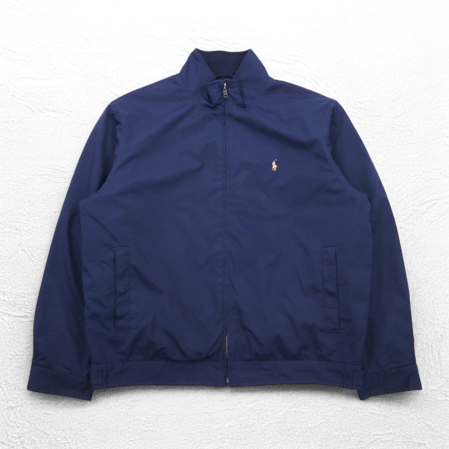 Polo by Ralph Lauren 90年代 スウィングトップ ハリントンジャケット XL ネイビー スモールポニー刺繍