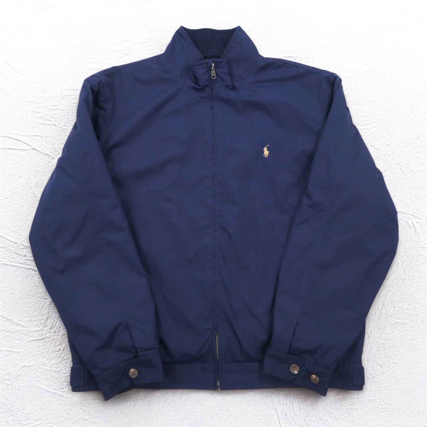 Polo by Ralph Lauren 90年代 スウィングトップ ハリントンジャケット XL ネイビー スモールポニー刺繍