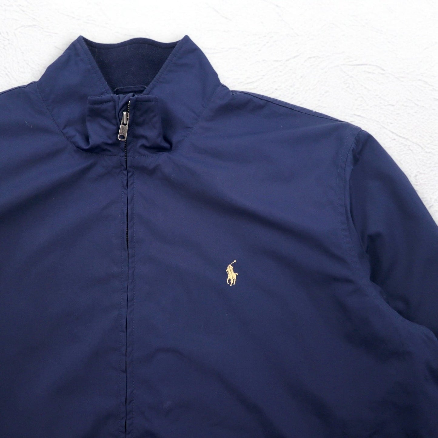 Polo by Ralph Lauren 90年代 スウィングトップ ハリントンジャケット XL ネイビー スモールポニー刺繍