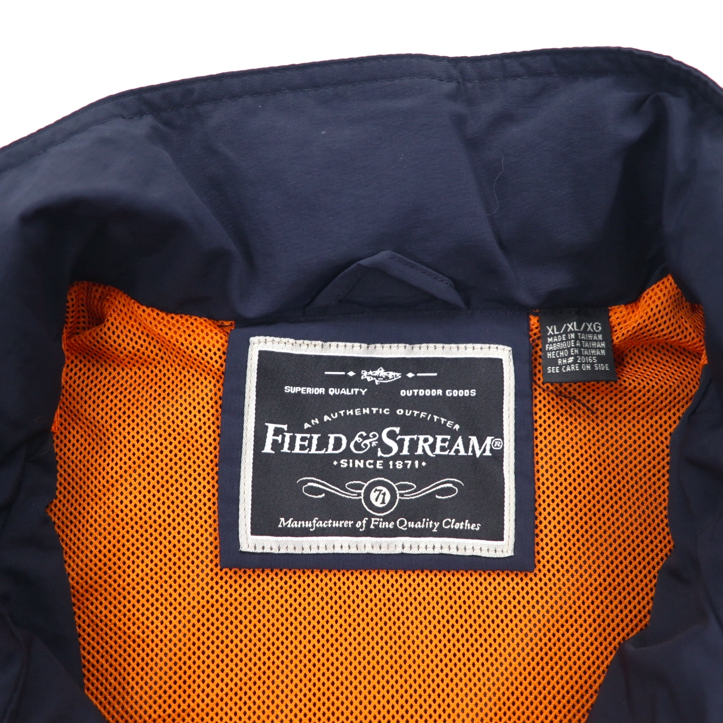 FIELD & STREAM コンバーチブル 2WAY マウンテンパーカー ベスト XL ネイビー メッシュライナー フード収納式 HUMMER