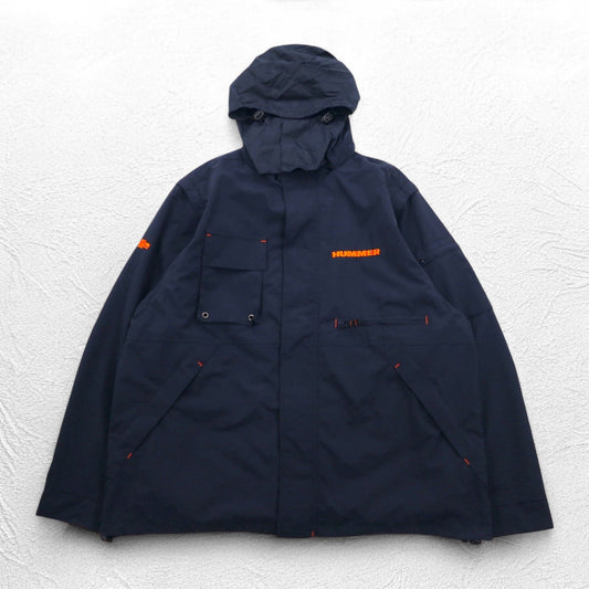 FIELD & STREAM コンバーチブル 2WAY マウンテンパーカー ベスト XL ネイビー メッシュライナー フード収納式 HUMMER