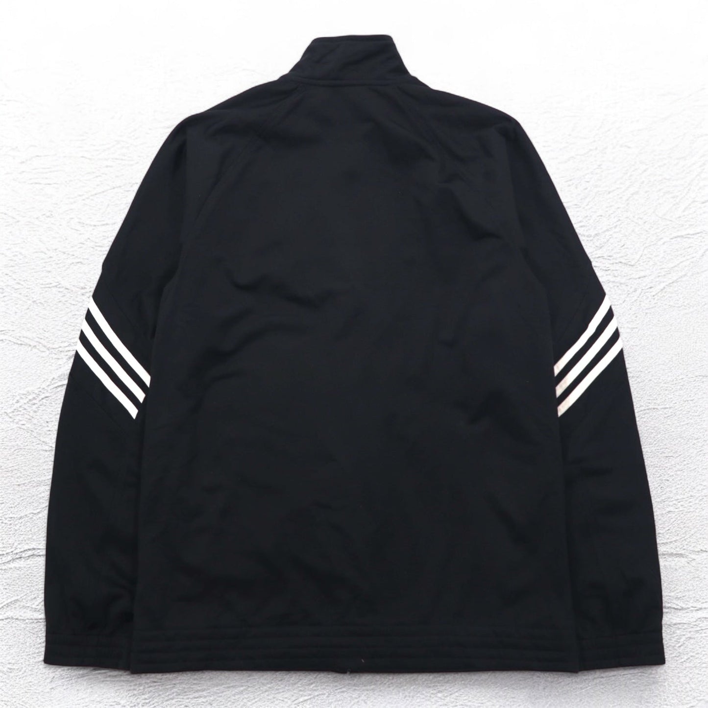 adidas 3ストライプ トラックジャケット ジャージ XL ブラック ポリエステル