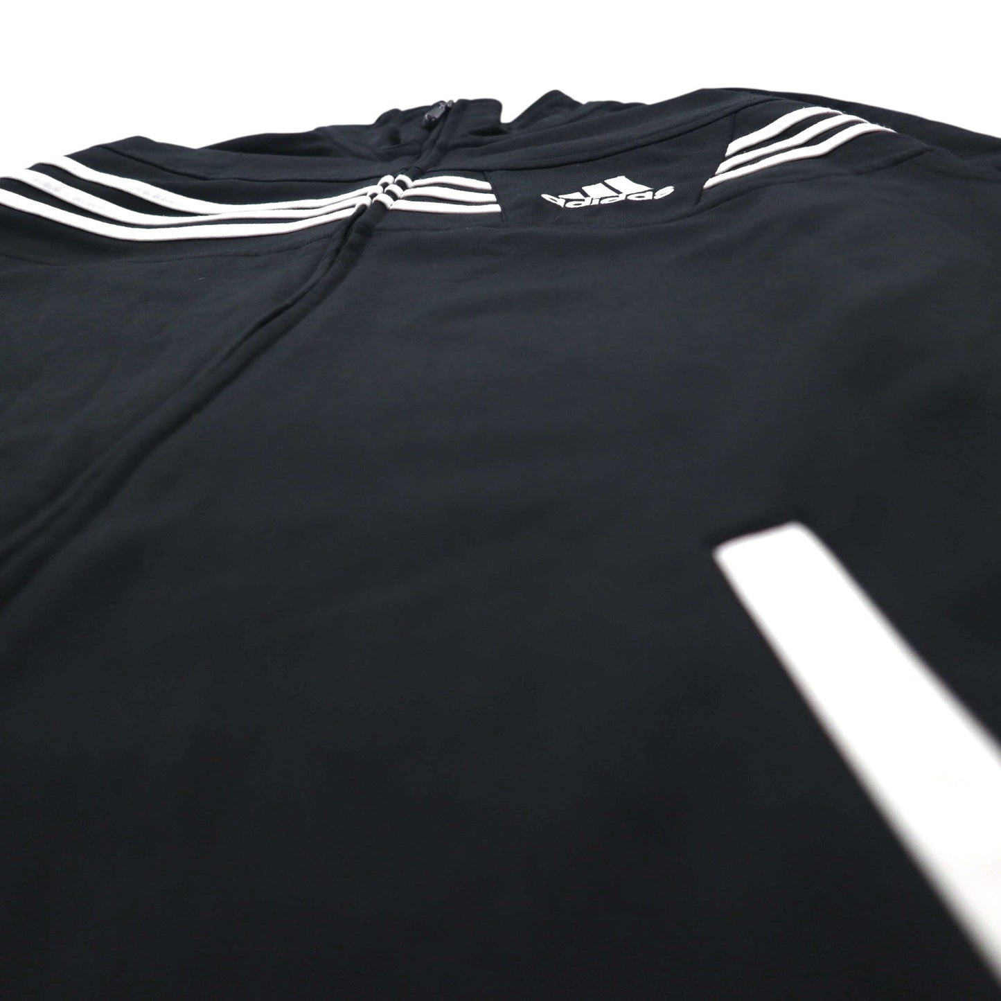 adidas 3ストライプ トラックジャケット ジャージ XL ブラック ポリエステル