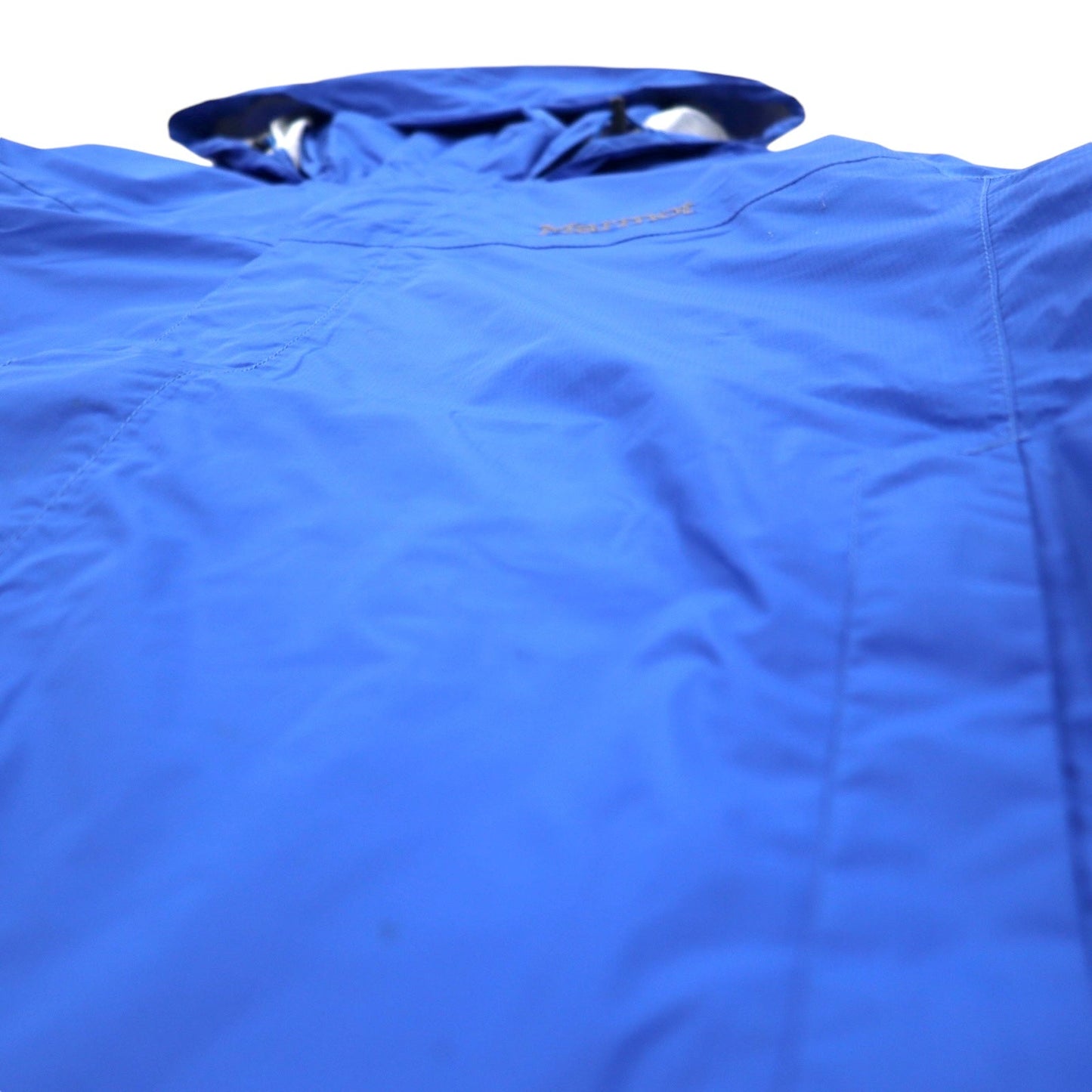 Marmot マウンテンパーカー L ブルー ナイロン 防水 透湿 フード収納式 PreCip Jacket G41200