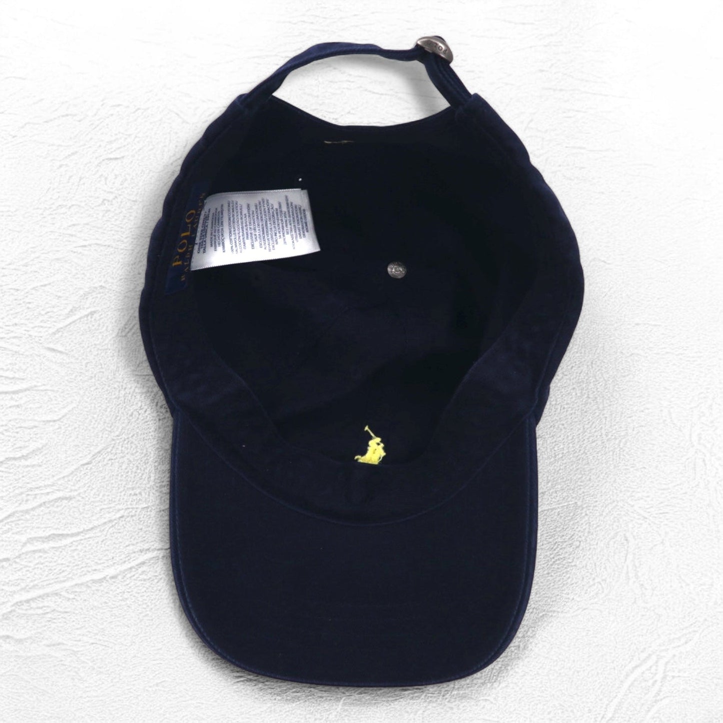 POLO RALPH LAUREN 6パネルキャップ FREE ベルト ネイビー スモールポニー刺繍