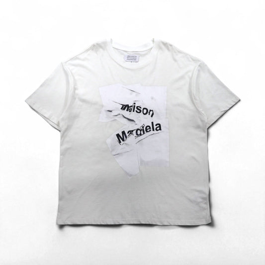 Maison Margiela ライン1 グラフィックプリント Tシャツ XL ホワイト コットン イタリア製