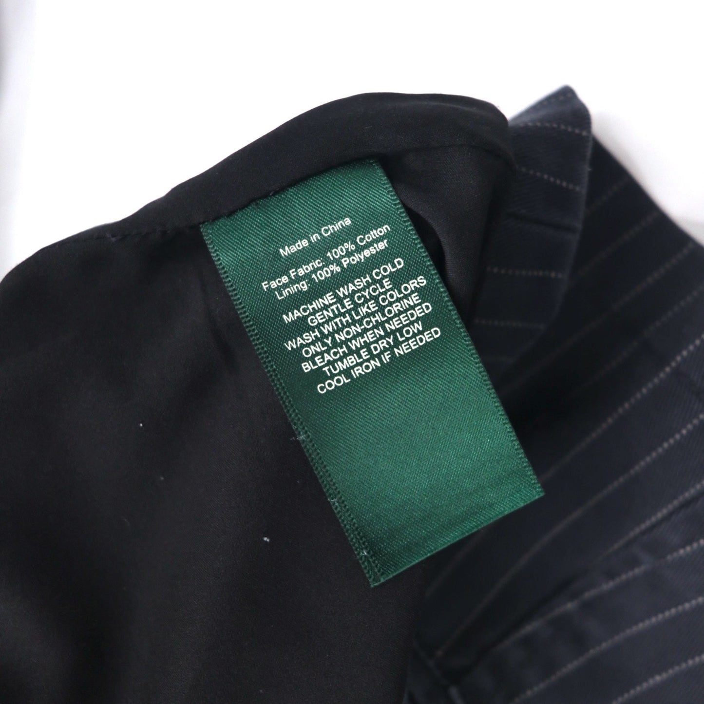 LAUREN JEANS Co. 90年代 ウォバッシュ カバーオール ジャケット L ネイビー ストライプ コットン