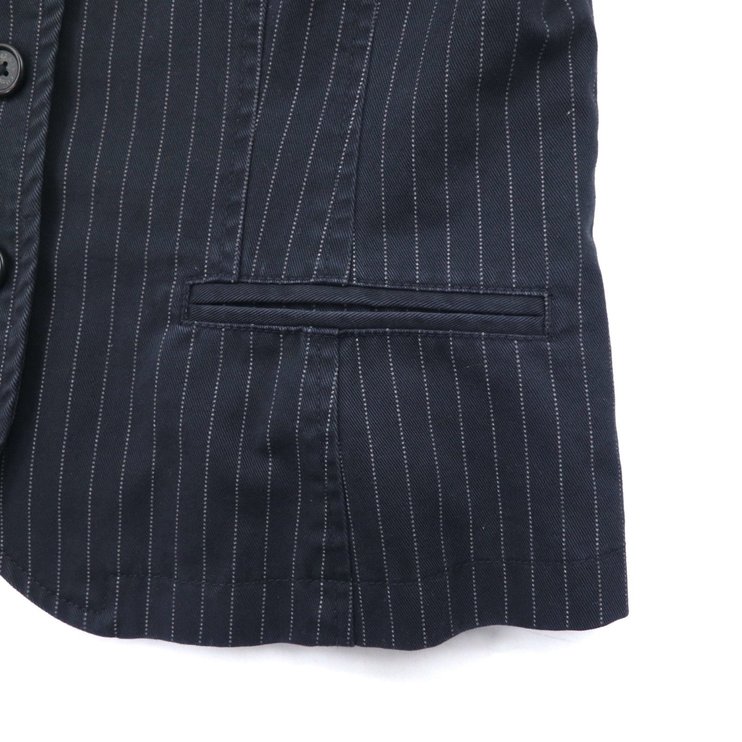 LAUREN JEANS Co. 90年代 ウォバッシュ カバーオール ジャケット L ネイビー ストライプ コットン