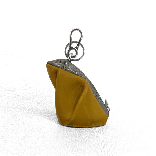 LOEWE フロッグ FROG カエル コインケース チャーム キーホルダー レザー CHARM IN CALFSKIN AND SNAKESKIN OCHRE
