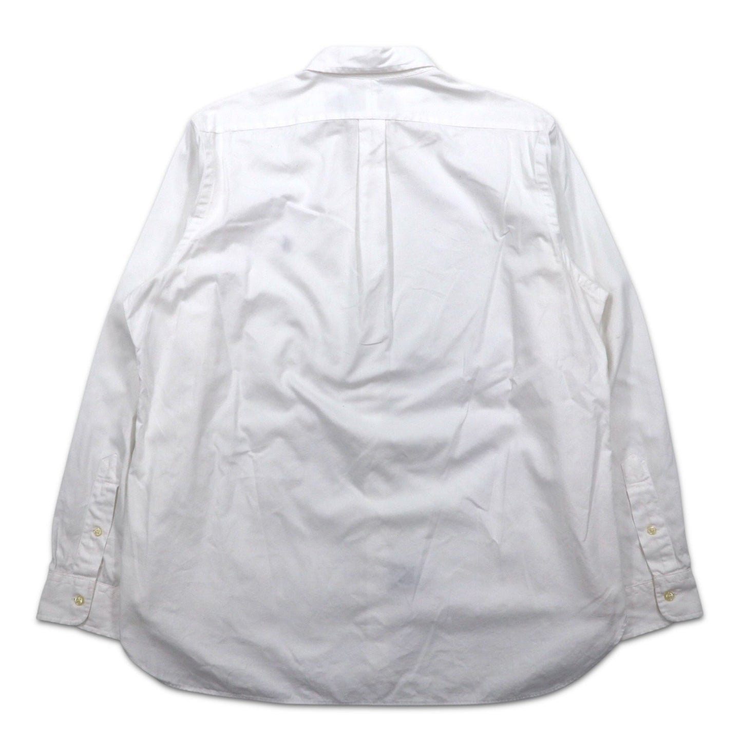 RALPH LAUREN オックスフォード ボタンダウンシャツ XL ホワイト コットン スモールポニー刺繍 スリランカ製