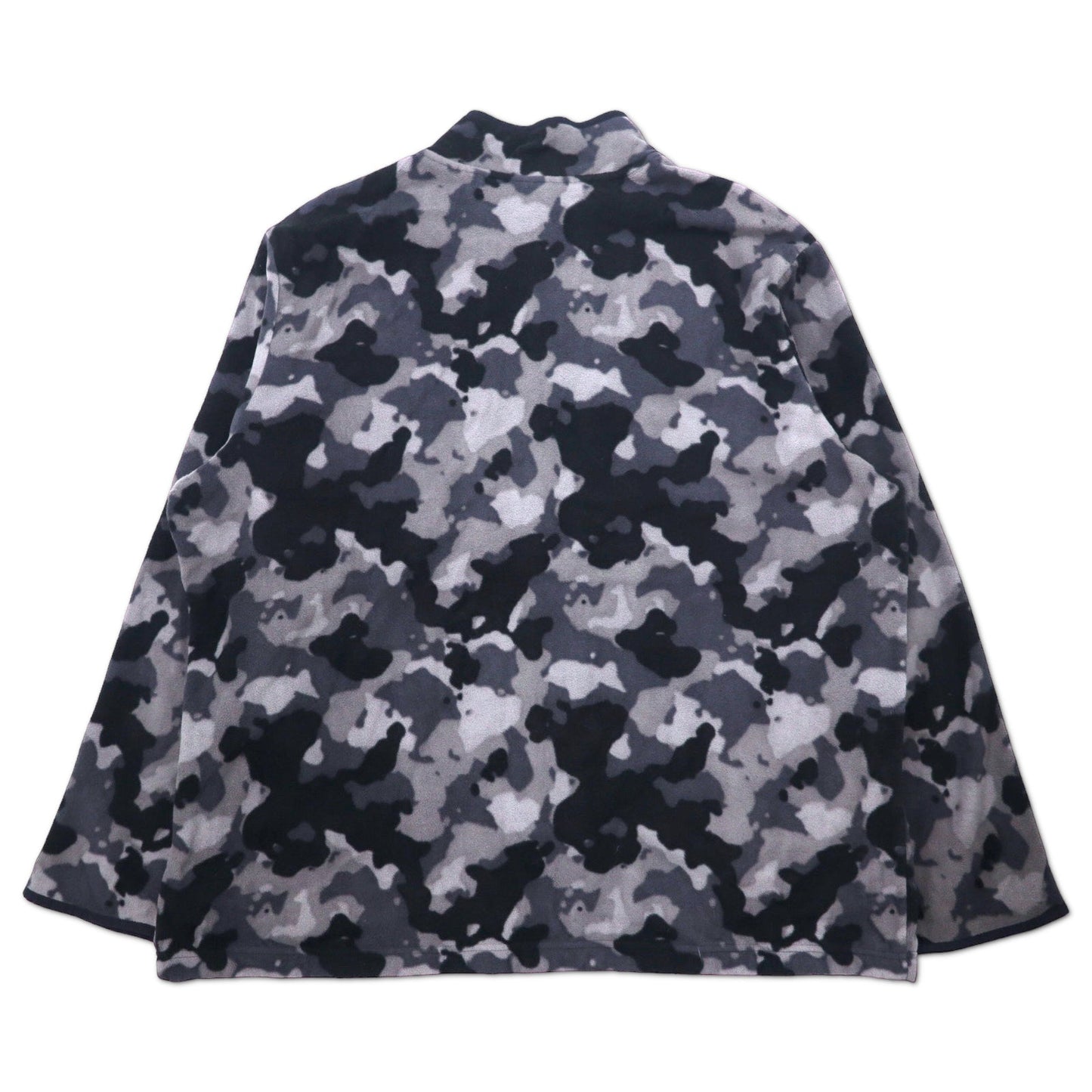 STARTER ハーフジップ フリースジャケット 3XL グレー ブラック カモフラ ポリエステル ビッグサイズ