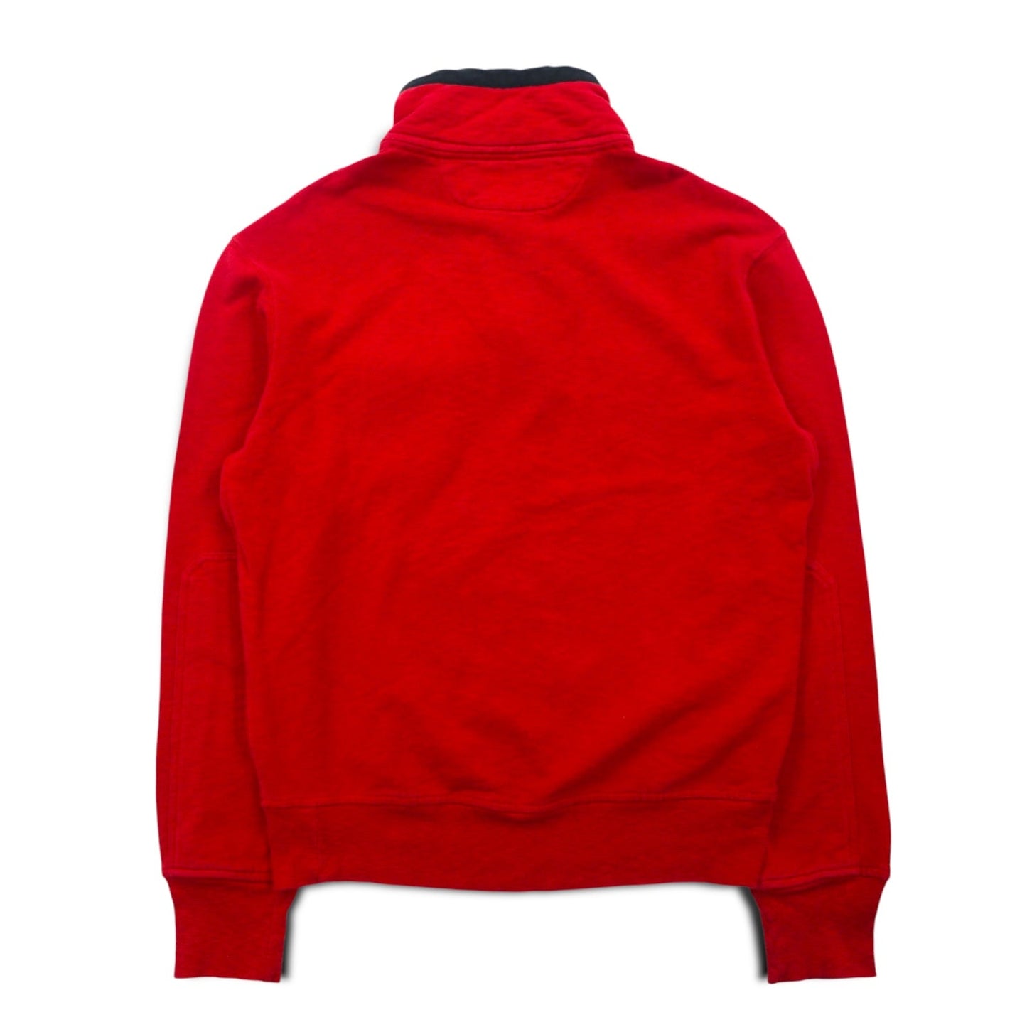 Polo by Ralph Lauren ハーフジップ スウェット S レッド 胸ポケットTALONジップ スナップボタン