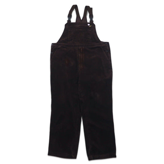 80年代 K-BRAND コーデュロイ オーバーオール サロペット XXL ブラウン コットン